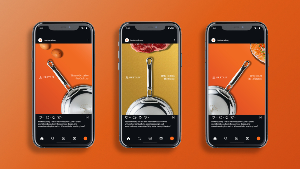 Hestan Case Study Instagram Posts Luxe Launch