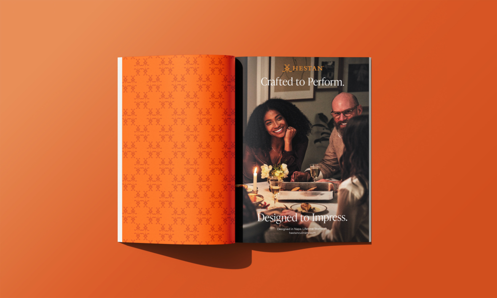 Hestan Case Study Magazine Spread Brand